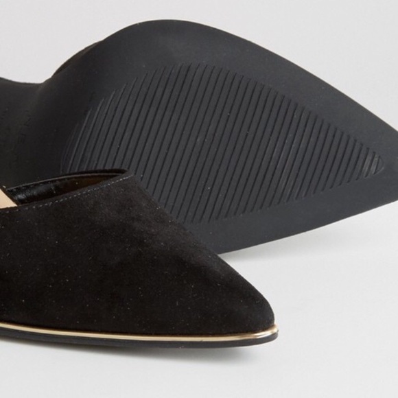 ASOS New Look Wide Fit Gold Trim Heeled Shoe - Picture 4 of 6